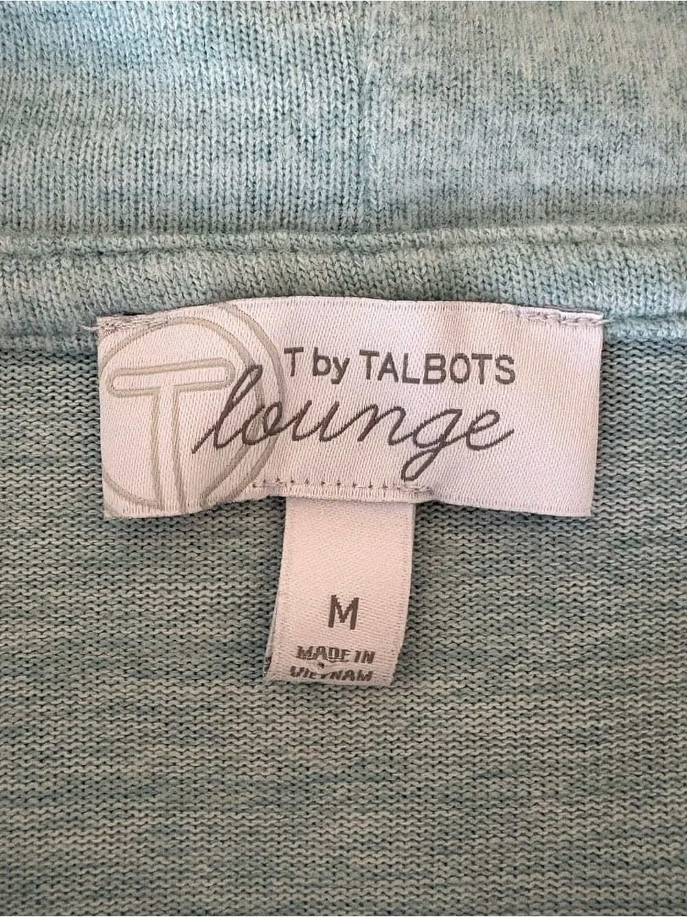 Talbots Womens Light Blue Loungewear Top And Pant Set, Cow Neckline, Size Medium - Picture 9 of 11